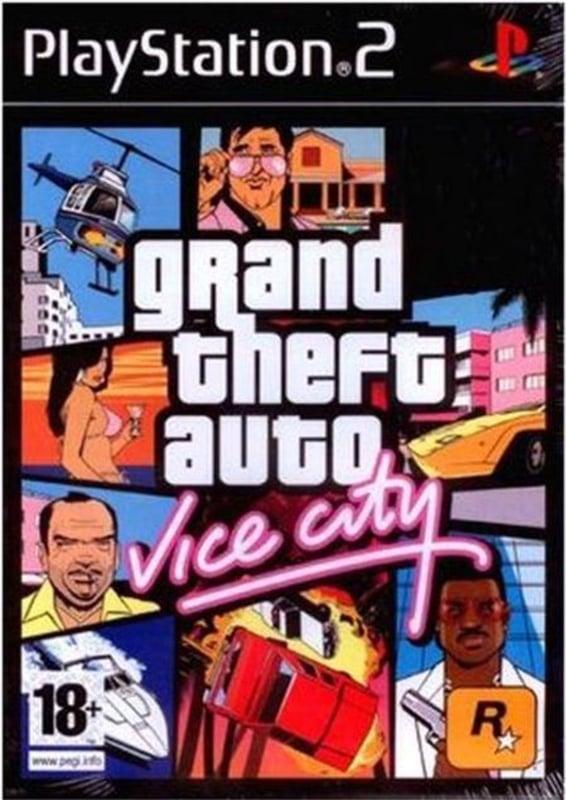 Grand Theft Auto Vice City (Buitenlands Doosje) (PS2 Games), Spelcomputers en Games, Games | Sony PlayStation 2, Zo goed als nieuw