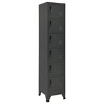 vidaXL Lockerkast 38x40x180 cm staal antracietkleurig, Huis en Inrichting, Kasten | Lockerkasten, Verzenden, Nieuw