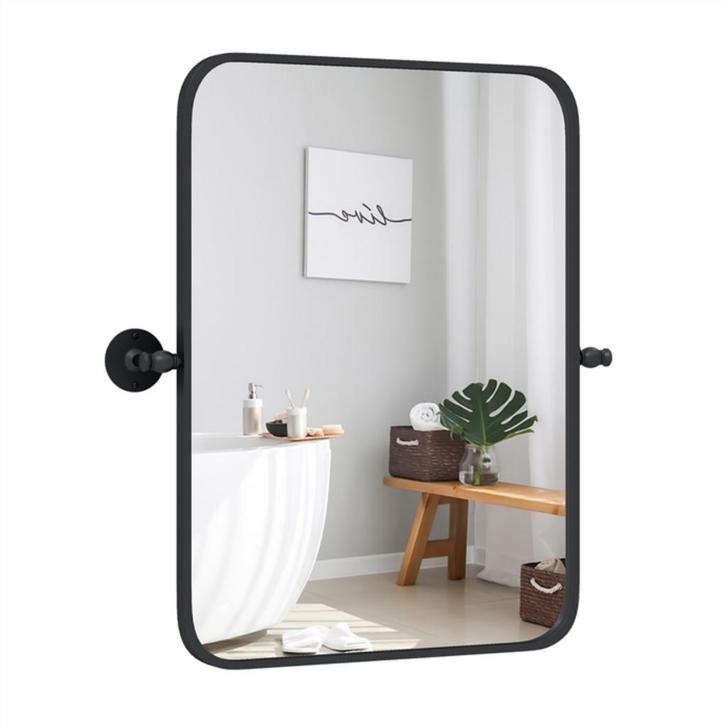 Tweedekans | Coast Metalen Wandspiegel Kantelbaar –, Huis en Inrichting, Woonaccessoires | Spiegels, Zo goed als nieuw, Ophalen of Verzenden
