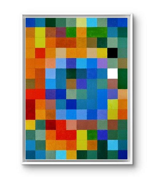 Darija Dolanski Majdak (1965) - Pixel No. 16 (Minecraft, Antiek en Kunst, Kunst | Schilderijen | Modern