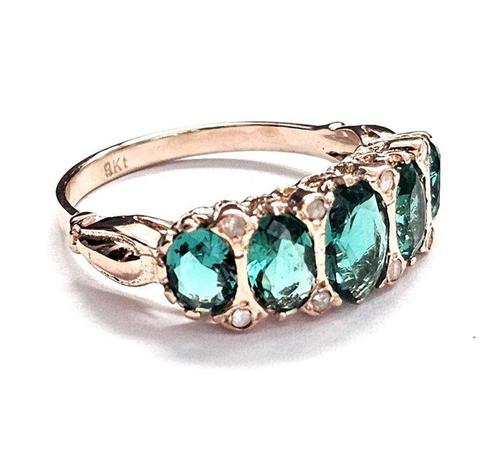 Zonder Minimumprijs - Ring - 9 kt. Roségoud, Zilver -, Sieraden, Tassen en Uiterlijk, Ringen
