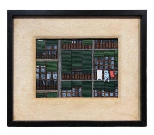 École Européene (XX) - Green Shutters, Antiek en Kunst, Kunst | Schilderijen | Klassiek