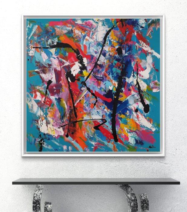 Ibrahim Al Dairi - Le ombre dell’Amazzonia, Antiek en Kunst, Kunst | Schilderijen | Modern