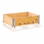 Gebruikte Opzetrand scharnierende constructie stapelbaar 4x, Ophalen of Verzenden