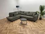 Groene Ruime Velvet Hoekbank ~ Nieuwstaat, Huis en Inrichting, Banken | Bankstellen, Ophalen of Verzenden, Nieuw