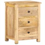 vidaXL Nachtkastje 45x35x60 cm massief mangohout, Minder dan 45 cm, Verzenden, Nieuw, 55 tot 70 cm