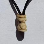 Taino-cultuur Prachtige stenen hanger amulet met beeltenis