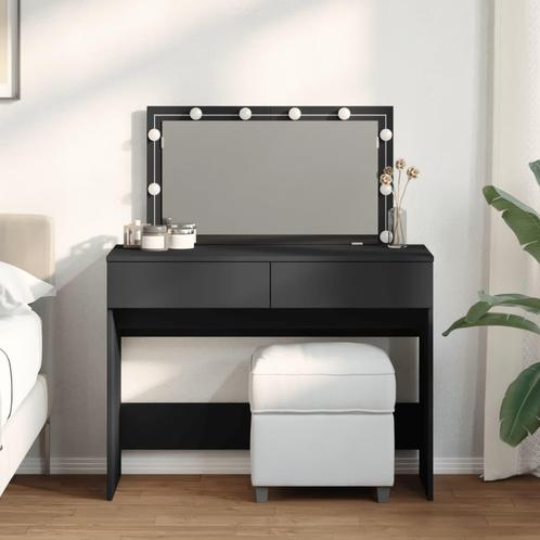 vidaXL Kaptafel met LED-verlichting 100x40x120 cm zwart, Huis en Inrichting, Tafels | Kaptafels, Nieuw, Verzenden
