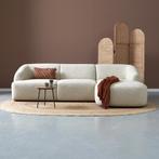 *WOONWINKEL* Kleine Hoekbank Beige Hoek Rechts, Huis en Inrichting, Verzenden, Nieuw, Stof