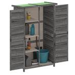 Tuinschuur 83x57x140 cm massief grenenhout grijs, Tuin en Terras, Tuinhuizen, Verzenden, Nieuw