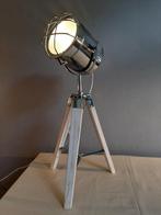 Statief tafellamp - Hout, Metaal - Staande lamp op houten