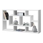 Wandrek Saputit met 8 vakken 85x16x48 cm wit, Huis en Inrichting, Woonaccessoires | Wandplanken en Boekenplanken, Verzenden, Nieuw