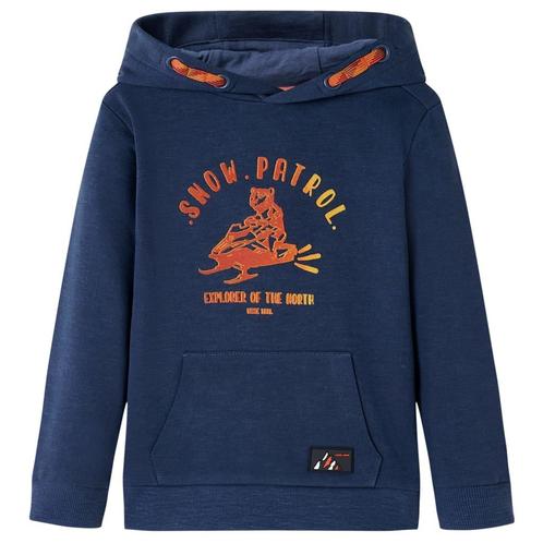 vidaXL Kindertrui met capuchon 116 gemêleerd marineblauw en, Kinderen en Baby's, Kinderkleding | Overige, Nieuw, Verzenden