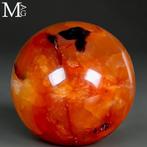 Mooie carneoolbol - Eerste keus - Natuurlijke diepe kleur -, Antiek en Kunst