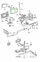 Binnenbekleding deurgreep. Porsche 924 / 944, Verzenden, Nieuw