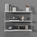 [en.casa] Wandrek Strängnäs met 3 planken 50x60x15 cm wit, Huis en Inrichting, Woonaccessoires | Wandplanken en Boekenplanken