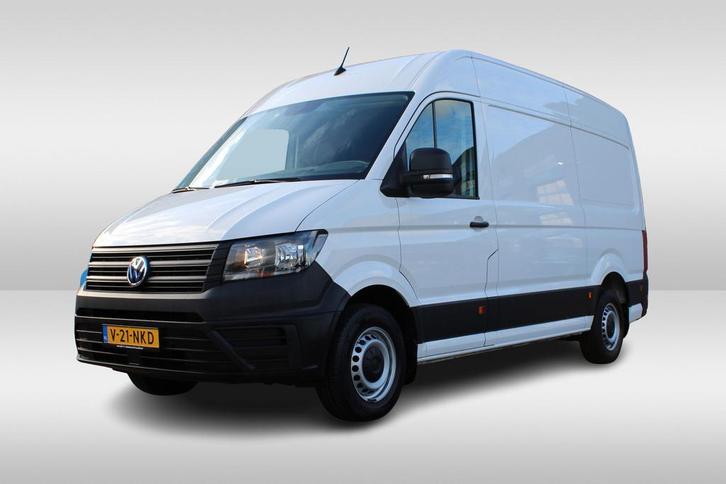 Volkswagen Crafter 35t 2.0 TDI L3H3, Auto's, Bestelauto's, Onderhoudsboekje, Lease, Grijs, Handgeschakeld, Wit, Volkswagen, Financial lease
