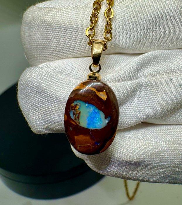 Opaal Cabochon - Hoogte: 24 mm - Breedte: 11 mm- 1.59 g -, Verzamelen, Mineralen en Fossielen