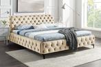 Design tweepersoonsbed MODERN BAROK 180x200cm champagne, Huis en Inrichting, Slaapkamer | Bedden, Ophalen of Verzenden, Nieuw
