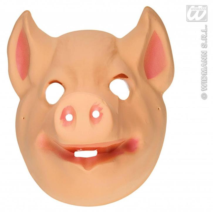 Varken masker kind plastic, Hobby en Vrije tijd, Feestartikelen, Nieuw, Ophalen of Verzenden