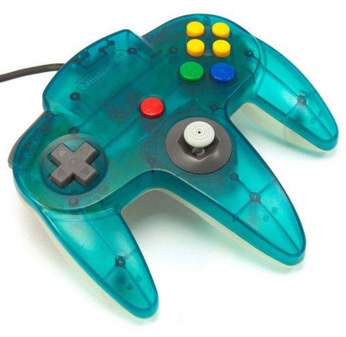 Nintendo 64 controller Ice Blue origineel, Spelcomputers en Games, Spelcomputers | Nintendo Consoles | Accessoires, Verzenden