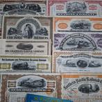 Document - 24 Historic American railroad shares and bonds, -