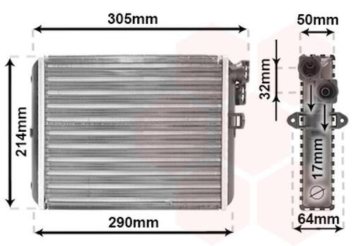 KACHEL RADIATEUR VOOR VOLVO S60 RS 2000-2004 9171503, Auto-onderdelen, Airco en Verwarming, Nieuw, Ophalen of Verzenden