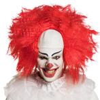 Clown pruik (rood) met wit voorhoofd, Hobby en Vrije tijd, Feestartikelen, Nieuw, Verzenden