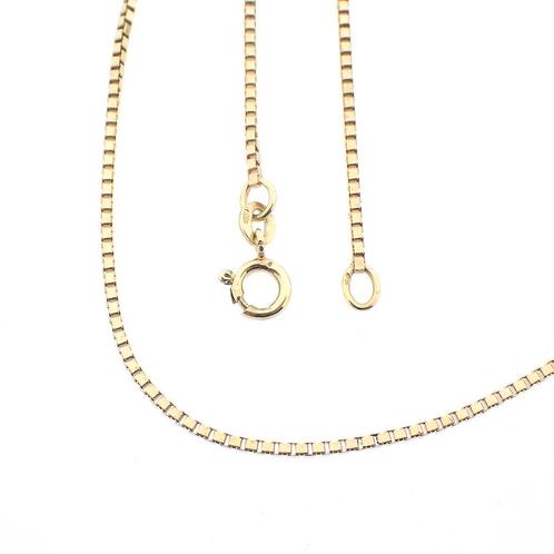 Gouden Venetiaanse ketting | 50 cm (korte ketting), Sieraden, Tassen en Uiterlijk, Kettingen, Overige kleuren, Gebruikt, Goud