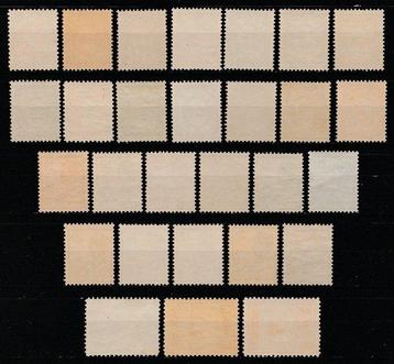 Curaçao 1915/1926 - Drie complete series - NVPH 44/56, beschikbaar voor biedingen