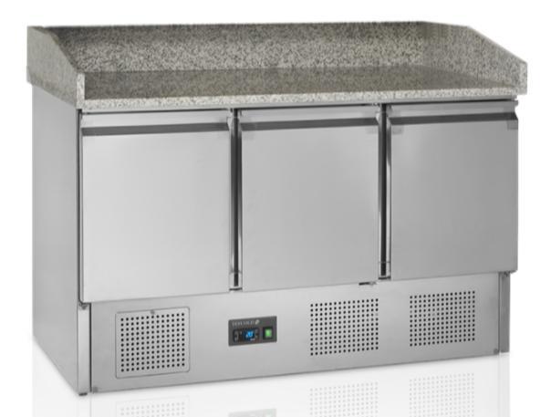 RVS Pizzawerkbank | Marmer blad | 137 x 70 x 100 cm, Zakelijke goederen, Horeca | Keukenapparatuur, Verzenden