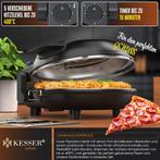 KESSER® Pizzaoven tot 400° - Pizzamaker - 1200W - Stenen pla, Witgoed en Apparatuur, Verzenden, Nieuw
