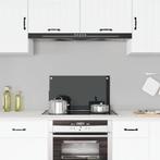 vidaXL Spatscherm keuken 70x40 cm gehard glas zwart, Huis en Inrichting, Verzenden, Nieuw