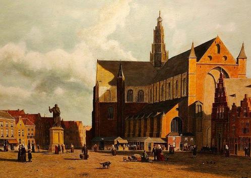 Mr. J.A. te Lindert jr.(XXI) - Sint Bavo te Haarlem, Antiek en Kunst, Kunst | Schilderijen | Klassiek