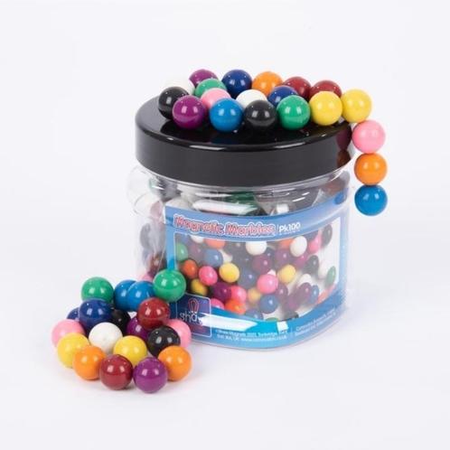 Shaw - 100 magnetische gekleurde knikkers, Kinderen en Baby's, Speelgoed | Educatief en Creatief