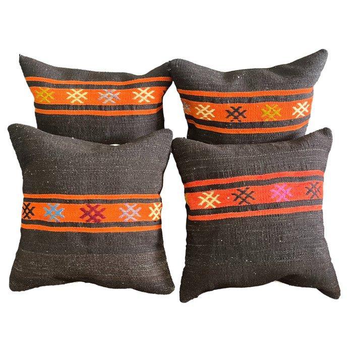 (4) Boho Authentic Kilim - Kussen, Huis en Inrichting, Stoffering | Tapijten en Kleden