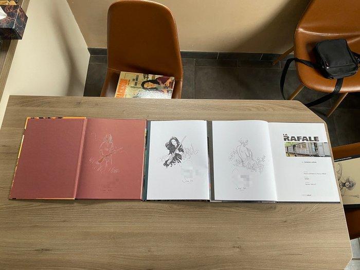 La Rafale T1 à T3 + 3x dédicace - Série complète - 3x C - 3, Boeken, Stripboeken
