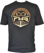 Fightwear Shop Ring Logo T Shirt Zwart Goud, Nieuw, Fightwear Shop, Ophalen of Verzenden, Maat 56/58 (XL)