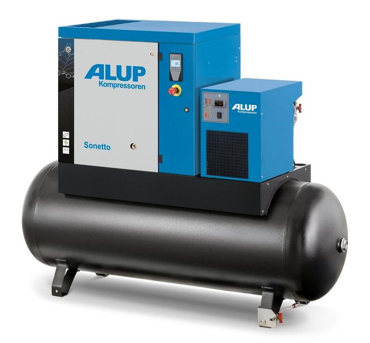 Schroefcompressor Alup Sonetto 10-10-500 PLUS | 1000 l/min, Zakelijke goederen, Machines en Bouw | Pompen en Compressoren