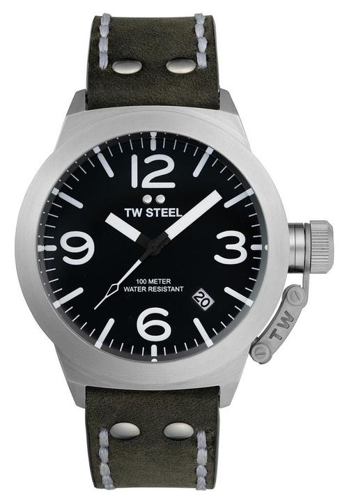 TW Steel CS101 Canteen horloge 45 mm, Sieraden, Tassen en Uiterlijk, Horloges | Heren, Polshorloge, Nieuw, Overige merken, Staal