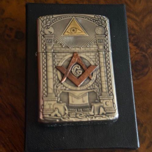 Zippo - Encendedor Zippo Masonería - Zonder Minimumprijs -, Verzamelen, Rookartikelen, Aanstekers en Luciferdoosjes