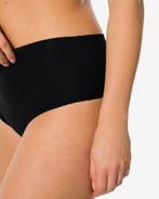HEMA Damesstring hoge taille micro rib ultimate comfort, Kleding | Dames, Verzenden, Zwart
