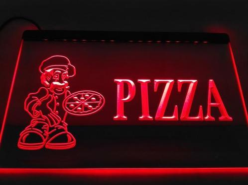 Pizza neon bord lamp LED cafe verlichting reclame lichtbak #, Huis en Inrichting, Lampen | Overige, Nieuw, Verzenden