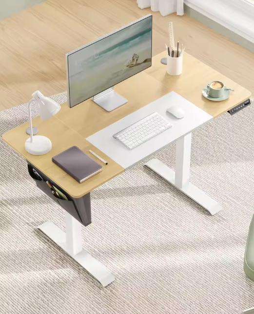 Elektrisch Sta Bureau 120 cm – Met Geheugen & Organizer Hout, Huis en Inrichting, Bureaus, Nieuw, Verzenden