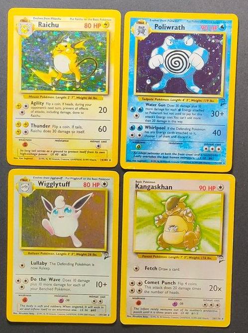 WOTC Pokémon - 4 Card - Set Base - Set Base 2 - ENG -, Hobby en Vrije tijd, Verzamelkaartspellen | Pokémon