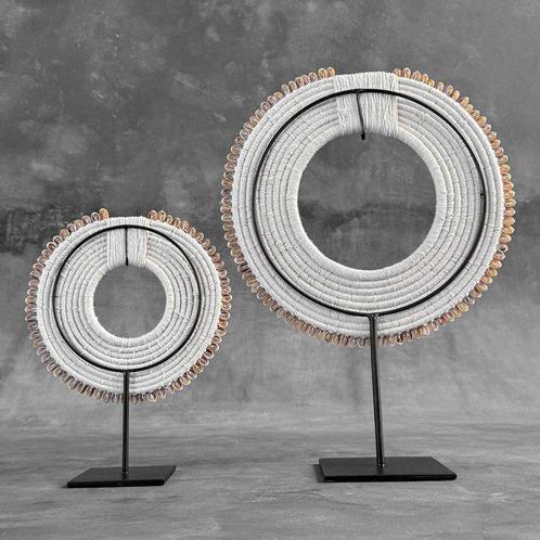 Decoratief ornament (2) - NO RESERVE PRICE - Pair of White, Antiek en Kunst, Kunst | Designobjecten