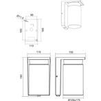 LED Tuinverlichting - Buitenlamp - Trion Dila - Wand - Mat, Nieuw, Ophalen of Verzenden, Hanglamp, Led
