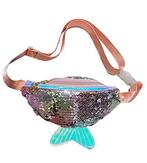 Heuptasje Kinderen Klein Tasje Zeemeermin Lichtroze Paillett, Ophalen of Verzenden, Nieuw, Overige typen