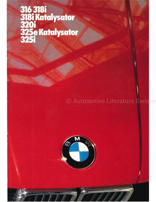 1985 BMW 3 SERIE BROCHURE DUITS, Boeken, Auto's | Folders en Tijdschriften, BMW