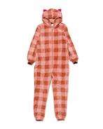 HEMA Kinder onesie met ruiten roze van €22.5 voor €10 sale, Verzenden, Nieuw